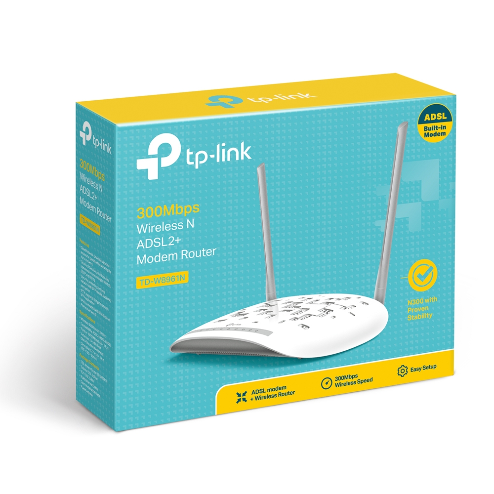 TP-Link TD-W8961N | 300Mbps Wireless N ADSL2+ Modem Router